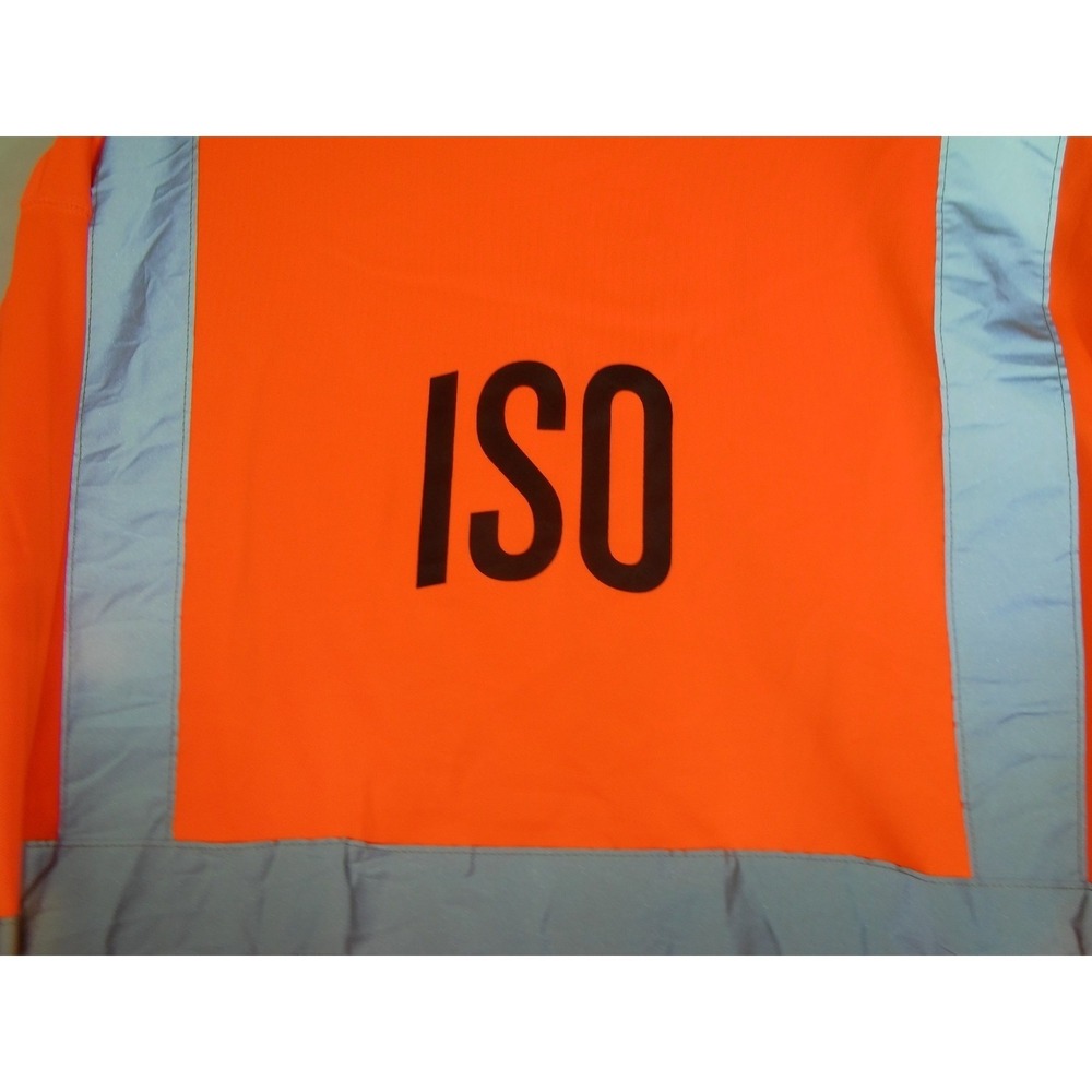Kishigo High Visibility Hooded Sweatshirt Class 3 Safety Hoodie Orange Size L - Picture 8 of 12